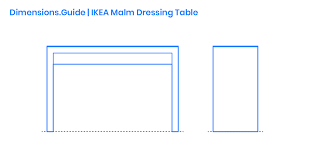 ikea malm dressing table dimensions
