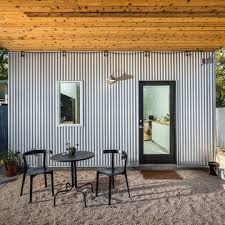 corrugated metal roof patio ideas