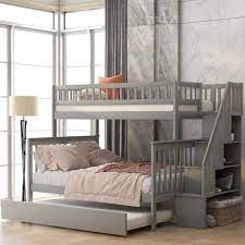 Full Bunk Bed With Trundle And Stairs