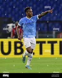 Rome, Italy. 21st May, 2022. Lazio's Jovane Cabral celebrates his goal  during a Serie A football match between Lazio and Hellas Verona in Rome,  Italy, on May 21, 2022. Credit: Augusto Casasoli/Xinhua/Alamy