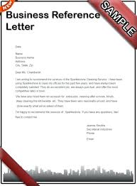 Business Reference Letter Template