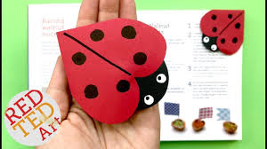 Ladybug Corner Bookmark Diy How To Make A Corner Bookmark Summer Ladybird Bookmark How To