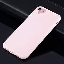 Amazon Com Apple Iphone 8 Case Iphone 7 Case Cute Love Heart Hole Rubber Gel Tpu Slim Soft Phone Case Cover For Iphone 8 Iphone 7 Light Pink For Iphone 8 7 4 7