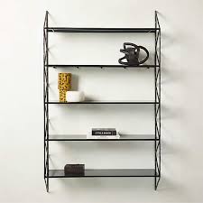 Ponte Tall Wall Mounted Bookcase Cb2