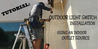 tutorial outdoor light switch