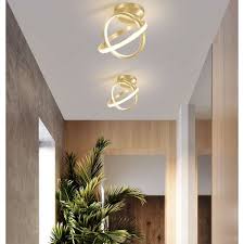 2x Modern Led Ceiling Light Gold Nordic