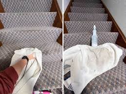 how to easily clean carpet on stairs