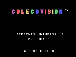 Mr. Do! by Coleco - CBS - ColecoVision Addict.com