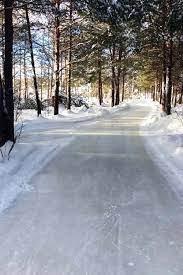 ice skate along a 9 mile trail in canada