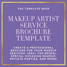 makeup artist services brochure