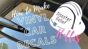 vinyl car decal with cricut