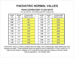 Peak Flow Meter Chart Printable Bedowntowndaytona Com