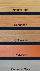 Defy Epoxy Fortified Professional Wood Stain Color Chart