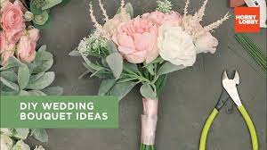 When it comes to flowers for your fall wedding, think outside the box—bouquets for these months don't necessarily have to include a warm color palette and autumn leaves. Diy Wedding Bouquet Ideas Hobby Lobby Youtube