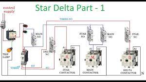 Star delta starter control circuit wiring diagram consist timer, push button for start and stop. Star Delta Wiring Diagram Manual