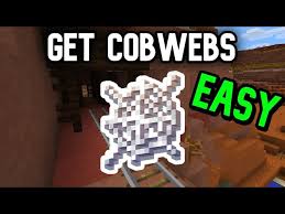 how to get cobwebs in minecraft you