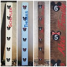 Custom Growth Charts Mickey Mouse Minnie Mouse Growth