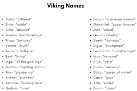 catchy viking baby names with meanings