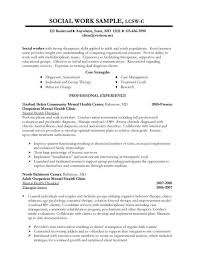Entry Level Social Services Resume Social Work Resume Samples And