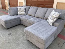 gray sectional sofa couch in