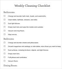 Free 10 Best House Cleaning Checklist Examples Templates