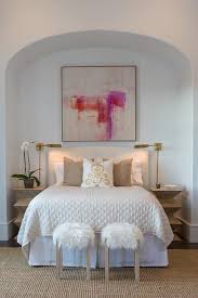 Arched Bed Nook With White Tufted