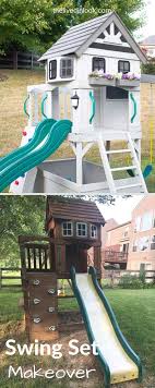 Our Swing Set Makeover How To Make Old