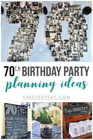 easy 70th birthday party ideas