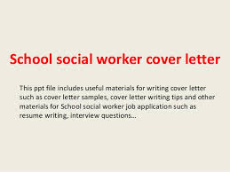 School Social Worker Cover Letter