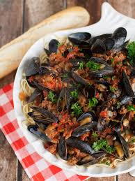 linguine with mussels and chorizo the