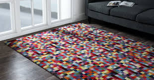how to use colorful rugs in your home