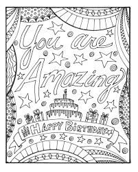 Foster the literacy skills in your child with these free, printable coloring pages that can be easily assembled int. Happy Birthday Coloring Card New Collection 2020 Free Printable