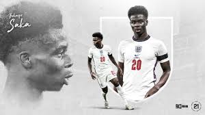 Bukayo saka completely vindicated gareth southgate's surprise decision to start him against the czechs, especially in the first halfcredit: 90min S Our 21 Arsenal And England S Bukayo Saka