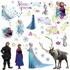 Glitter Frozen Wall Decals Disney