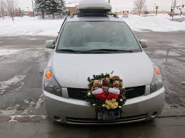 Image result for car with Christmas wreath in front