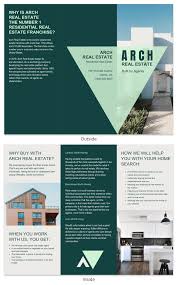 Arch Real Estate Tri Fold Brochure Template