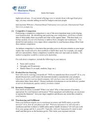 Business Plan Template In Word And Pdf