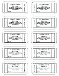 6 Free Printable Raffle Tickets Template Blank