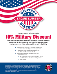 We did not find results for: Tague Lumber S Military Discount Program Tague Lumber
