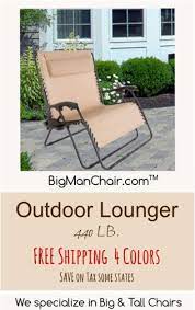 Big Man Outdoor Chairs For Big People
