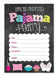 I made that one because every birthday party i had from age 7 through 12 was a slumber party. Sleepover Slumber Birthday Party Invitations Set Of 10 Fill In Blank 5x7 Inch Invites And Envelopes Handmade Products Com Stationery