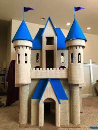 diy cat castle cardboard play house