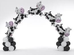 This twist balloon animals kit offers more than enough balloons for practice and plenty of balloons for everyone in the crowd. Cow Balloon Arch Cow And Moon Balloons Cow Appreciation Day