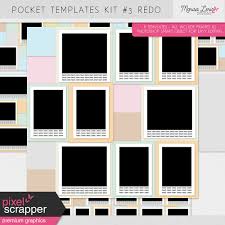 Marisas Pocket Templates Redo Kit 3 By Marisa Lerin Graphics Kit