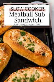 meatball sub sandwich slow cooker
