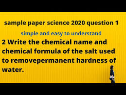 chemical name and chemical formula