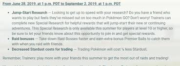 Stardust Cost For Trading Pokemon Go Gamepress Community