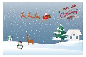 Background Merry Christmas Snowy House And Field Graphic By Optimasipemetaanlokal Creative Fabrica