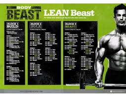 pdf body beast workout schedule lean