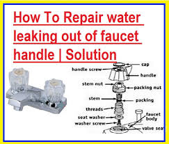 How To Repair Water Leaking Out Of